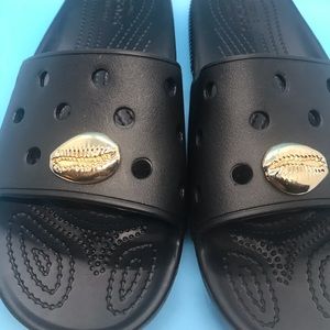 New! Gold Croc Charms - Set of 2